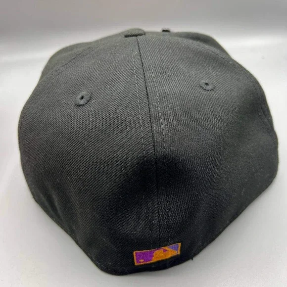 Los Angeles LA‎ Dodgers Hat Men 7 5/8 Frozen Orange 59Fifty New Era Fitted Cap